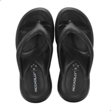 Imagem de Tamanco Feminino Piccadilly De Dedo Marshmallow Preto, Pt, Preto, 38