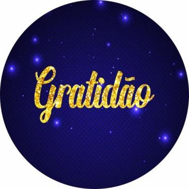 Imagem de Painel Festa Redondo C/ Elástico 1,50m Gratidão - Fadrix