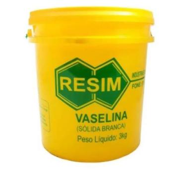 Imagem de Vaselina Sólida Branca Resim Balde c/ 3kg Uso Borracharia e Industrial