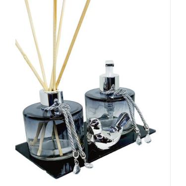 Imagem de Kit lavabo picolo passarinho bandeja porta sabonete e aromatizador - A