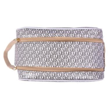 Imagem de Necessaire grande organizadora feminina maquiagem - Aryel, Branco