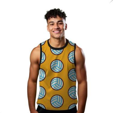 Imagem de Camiseta Regata Verão Estilo Moda Praia Vôlei Bola Esporte Praia Quadr