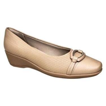 Imagem de Sapato Anabela Piccadilly Texturizada Feminino-Feminino