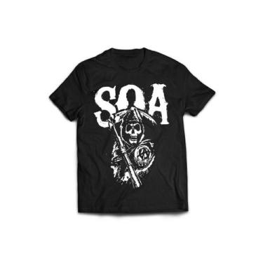 Imagem de Camiseta Feminina Sons Of Anarchy 2 Série - Ultrav Store, Preto, G