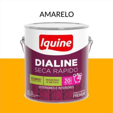 Imagem de Tinta Esmalte Sintético 750ML/3L - Cores Variadas --- Iquine, Amarelo 