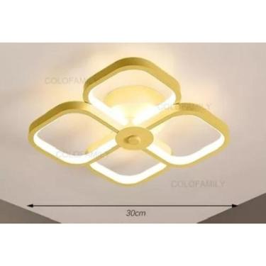 Imagem de Luminária De Teto Plafon Led Moderna Lustre para Corredor Sala Quarto 