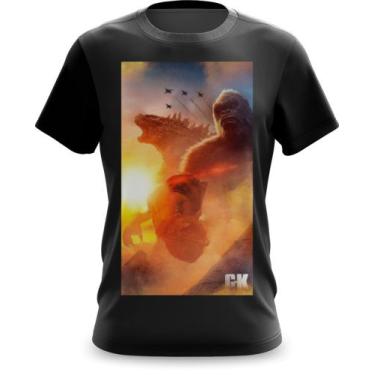 Imagem de Camiseta Camisa King Kong VS Godzilla - Fabriqueta, GG