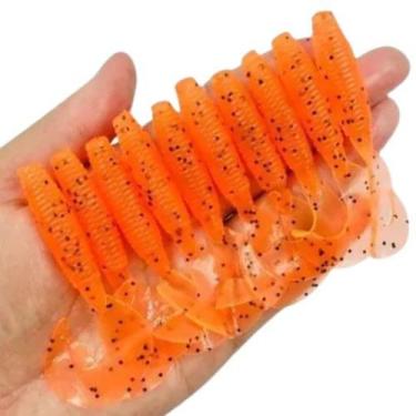 Imagem de Kit 10 Iscas Artificiais SoftBait Grubs Tucunaré Traíras - Proberos