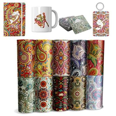 Imagem de Lucky Goddness - Folha de Sublimação - Papel de Sublimação para Camisetas e Canecas, 30,5 x 11,4 cm, 10 Peças/Conjunto