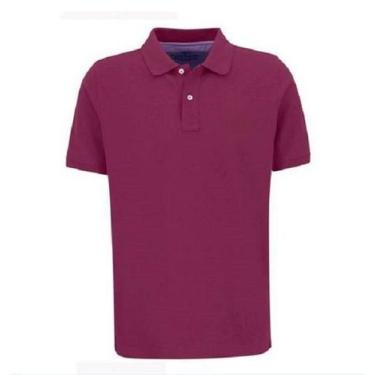 Imagem de Camisa Masculina Gola Polo Piquet Poliéster - C&C, Roxo, G