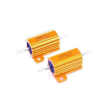 Imagem de LM YN 25 Watt 50 Ohm 5% Resistor de Corda Elétrica de Alumínio Resistor de Ouro para Inversor de Luzes LED Divisor de Frequência Servo Indústria Controle Industrial 2 peças