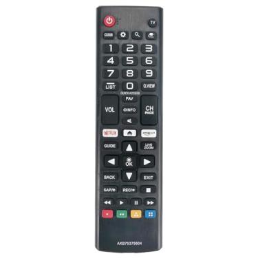 Imagem de ROLLGAN AKB75375604 Controle remoto de substituição compatível com LG Smart TV 49UK6250PUB 49UK6350PUC 43UK6200PUA 55SK8550PUA 49SK8050PUA 75SK8070PUA 50UK6300PUE 75UK6270PUA