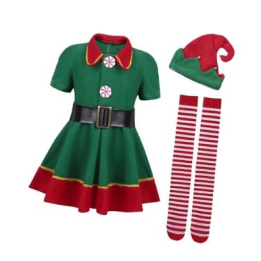 Imagem de simhoa Fantasia de Elfo Natal Cosplay Saia Longa para Carnaval Halloween Dramatização