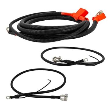 Imagem de Kit de cabo de partida de bateria A123-00HP A38-2UHLC A46-2UHC positivo e negativo para Ford F-250 F-350 F-Super Duty 1994-1997 com diesel Powerstroke 7.3L, F5TZ-14300-B F5TZ-14301-A F2TZ-14TZ-14301-A