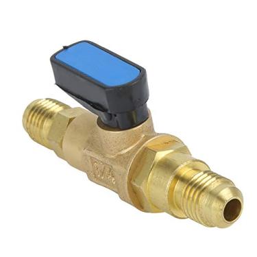 Imagem de 1/4SAE Ar Condicionado Ferramentas de Geladeira Válvula de Controle de Refrigerante Adaptador de Montagem Válvula de Esfera de Flúor Válvula de Carregamento de Ar Condicionado