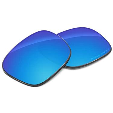 Imagem de Tintart Lentes de substituição de desempenho compatíveis com Oakley X Squared OO6011 polarizado gravado-azul-celeste