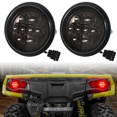 Imagem de SAUTVS Conjunto de lanternas traseiras de LED para Can Am Outlander, luzes de freio traseiras pretas fumadas, lâmpadas traseiras adequadas para acessórios Can-Am Outlander/Commander/Maverick