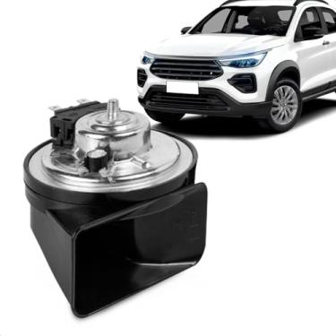 Imagem de Buzina Automotiva Fiamm Pulse 2022 A 2025 Am80Sx L Conector Uscar Grave 12V Caracol 2 Terminais