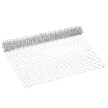 Imagem de PATIKIL Rolo de malha de arame de gaiola soldada de 40 cm x 3 m, 1/3" (9 mm) furo quadrado calibre 20 304 pano de hardware de aço inoxidável tela de malha de metal cerca de arame de galinha para cerca