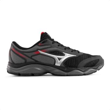 Imagem de Tênis Masculino Mizuno Hawk 5 Preto/Vermelho 41