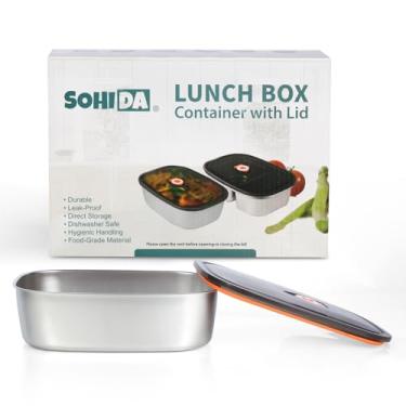 Imagem de SOHIDA Lancheira elétrica com compartimento único e tampa