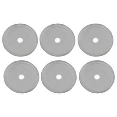 Imagem de YHXiXi 6 peças de filtro de prensa francesa universal 304 de substituição de filtro de aço inoxidável 304 filtro de café prático e profissional 350 ml/4 xícaras