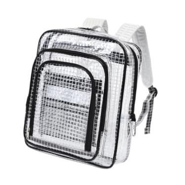 Imagem de Fenteer Mochila limpa de mochila Saco de engenheiros de engenheiro de engenharia Daypack transparente para trabalho de segurança