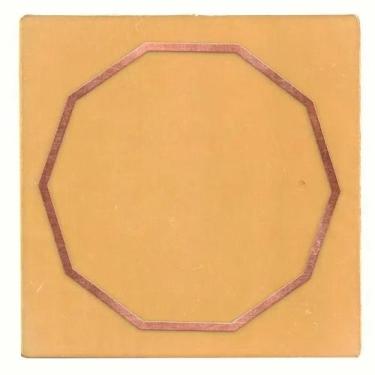 Imagem de Placa Grafico Decágono M 7x7cm - Radionica Radiestesia - Dhonella