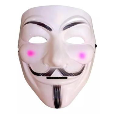 Imagem de Máscara V de Vingança Hacker Anonymous Vendetta - Plástico - Genérico