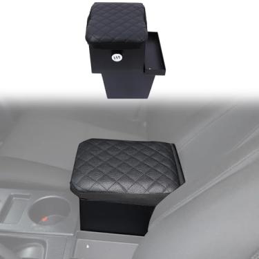 Imagem de SAFECar Console central cofre compatível com Toyot@ FJ Cruiser 2007-2021 console central organizador de armazenamento de braço alto console de segurança seguro com senha de combinação de 3 dígitos