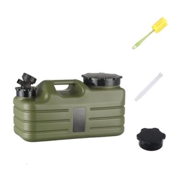 Imagem de Aymzbd 5L Camping Water Storage Contêiner com dispensador de água Spigot JUG multifuncional 31x13.5x17cm verde