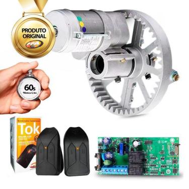 Imagem de Kit Motor Porta Enrolar 16m² 127v Ou 220v C/ Cremalheira Alumínio Ppa,