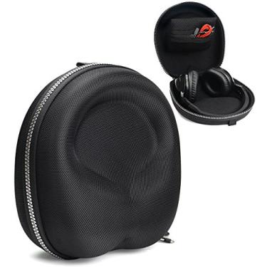 Imagem de Capa protetora para Skullcandy Hesh, Hesh 2, Grind, Uproar; MPOW, também para Dylan, iFecco, iFetta, Picun P7, BestGot, Sound Intone CX-05 e Leesentec T1, Compact Size, Black with Silver Grey Skull Patterned Zip