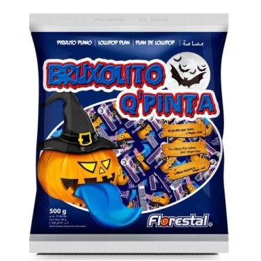 Imagem de Pirulito Bruxolito Q'Pinta Florestal Tutti Frutti - 500g