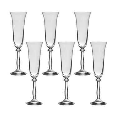 Imagem de Taça de Cristal Bohemia Para Champanhe 190 ml Angela 12 Peças - Bohemi