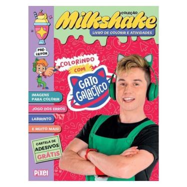 Imagem de Colorindo Com Gato Galactico - Coleção Milkshake