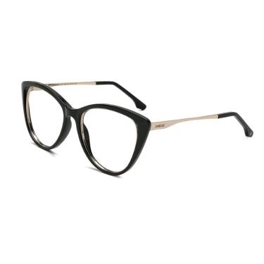 Imagem de Armação Óculos Colcci Valentina C6114a0256 Preto Brilho