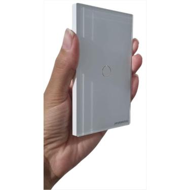 Imagem de Espelho Frontal Vidro Interruptor 1 Botão Novadigital 4X2