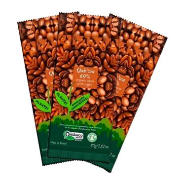 Imagem de Kit 3X: Chocolate Qah Wa 60% Cacau Café Orgânico Amma