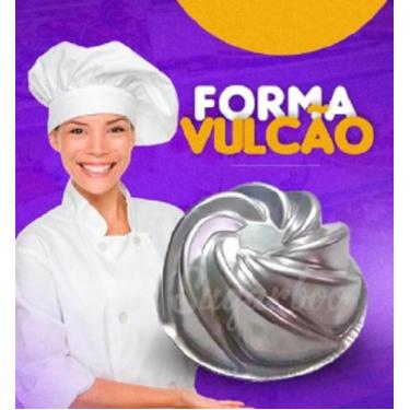 Imagem de Forma de Bolo vulcão Decorada Asssadeira Confeiteira Grande - Lima For