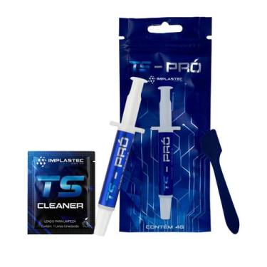 Imagem de Pasta Térmica Alta Performance 6,2 W/m.K Implastec TS Pro Seringa 4g, 