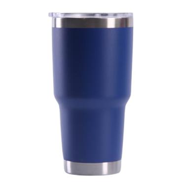 Imagem de Gteller Copo de aço inoxidável de 850 ml, caneca de viagem com isolamento de parede dupla com tampa (azul)