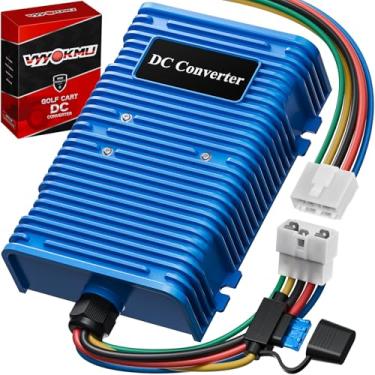 Imagem de VYYOKMU Conversor E Redutor De Voltagem Cc Para Carrinho De Golfe De 360 W Atualizado (Design De Desligamento) De 36 V Ou 48 V Para 12 V Compatível Com Ezgo, Club Car, Yamaha, Regulador De Energia D