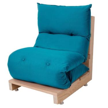 Imagem de Futon de espuma dobrável simples 170x60 cm