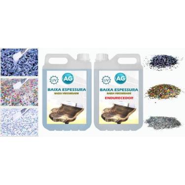 Imagem de Resina Baixa Espessura 5KG + 3 Glitters - Resinas ag