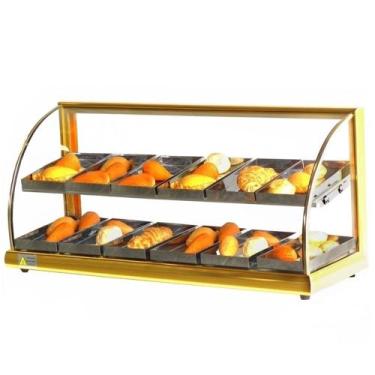 Imagem de AD12 - Estufa Alfa para salgados de 12 bandejas Dupla Dourada - 127V -