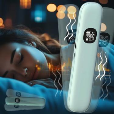 Imagem de HALCONTORNO Alto-falante Bluetooth para dormir sob o travesseiro – Alto-falante com almofada de condução óssea com 11 ruído branco integrado, barra silenciosa portátil de 400 mAh, temporizador