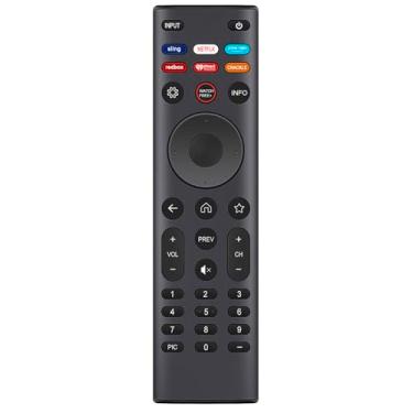 Imagem de Controle remoto de substituição compatível com Vizio TV V585-H11 M706X-H3 V435-H11 V655-H9 V655-H4 M65Q8-H1 V585-H V405-H V605-H3 M55Q7-H1 V7005-H13 V655-H19 V705-H3 M586X-H1 P75Q9-H1 V655-H OLED65-H1