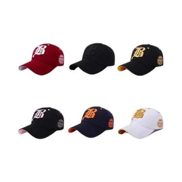 Imagem de Boné Snapback Unissex de Algodão - Bordado, Casual e para Esportes, 6 