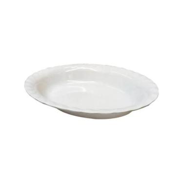 Imagem de Saladeira Travessa Oval em Melamina 27x20cm Branca - Bestfer, BRANCO, 